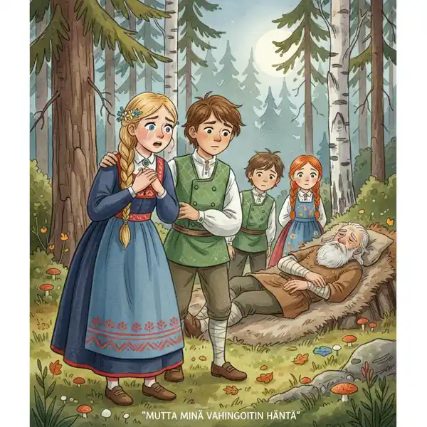 Kuvitus tarinasta: Etsivät Lilja ja Eetu - Kadonnut kulta-aarre (kappale 81)