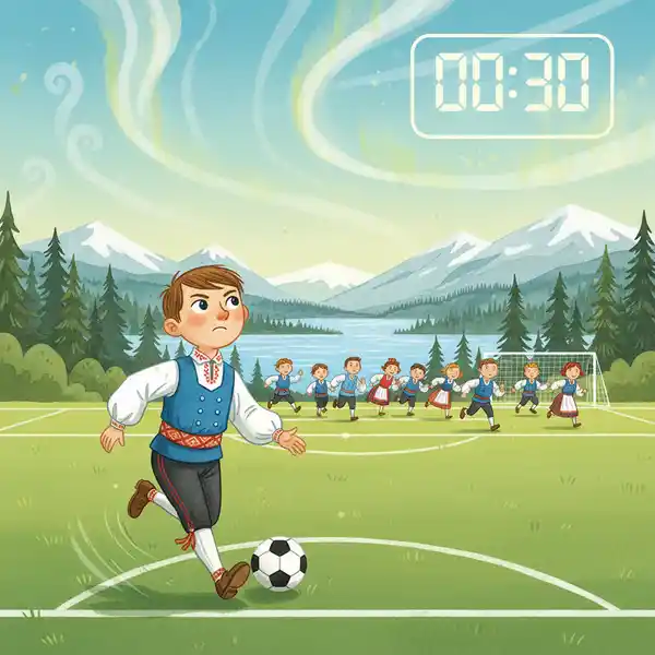 Kuvitus tarinasta: Pikku pelaajan suuri unelma (kappale 55)