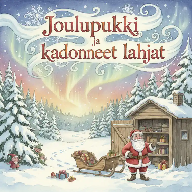 Kuvituskuva: Joulupukki ja kadonneet lahjat