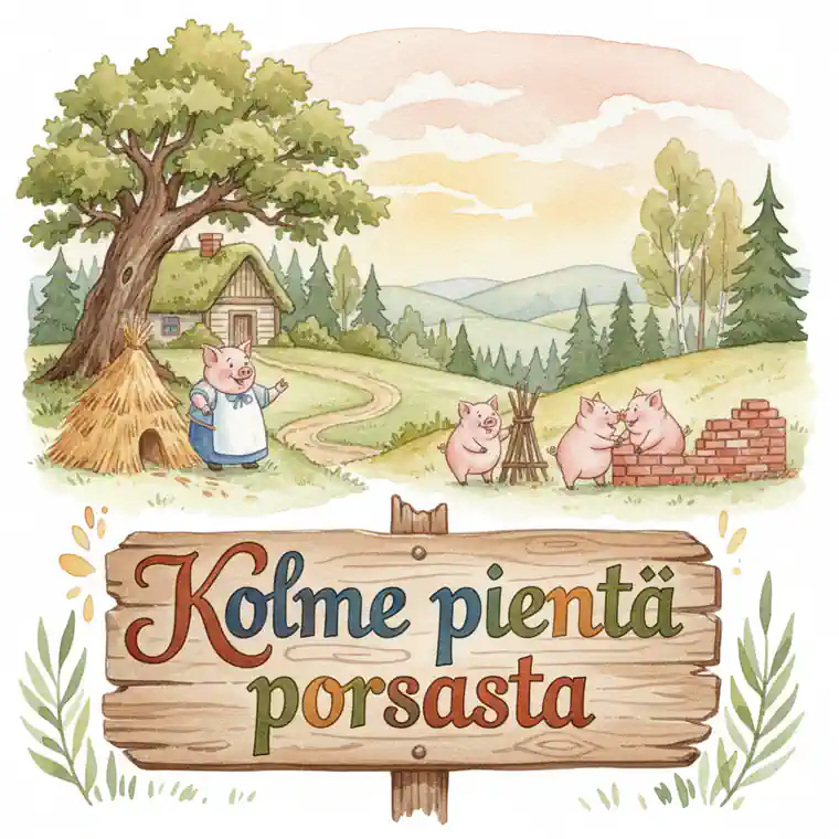 Kuvituskuva: Kolme pientä porsasta
